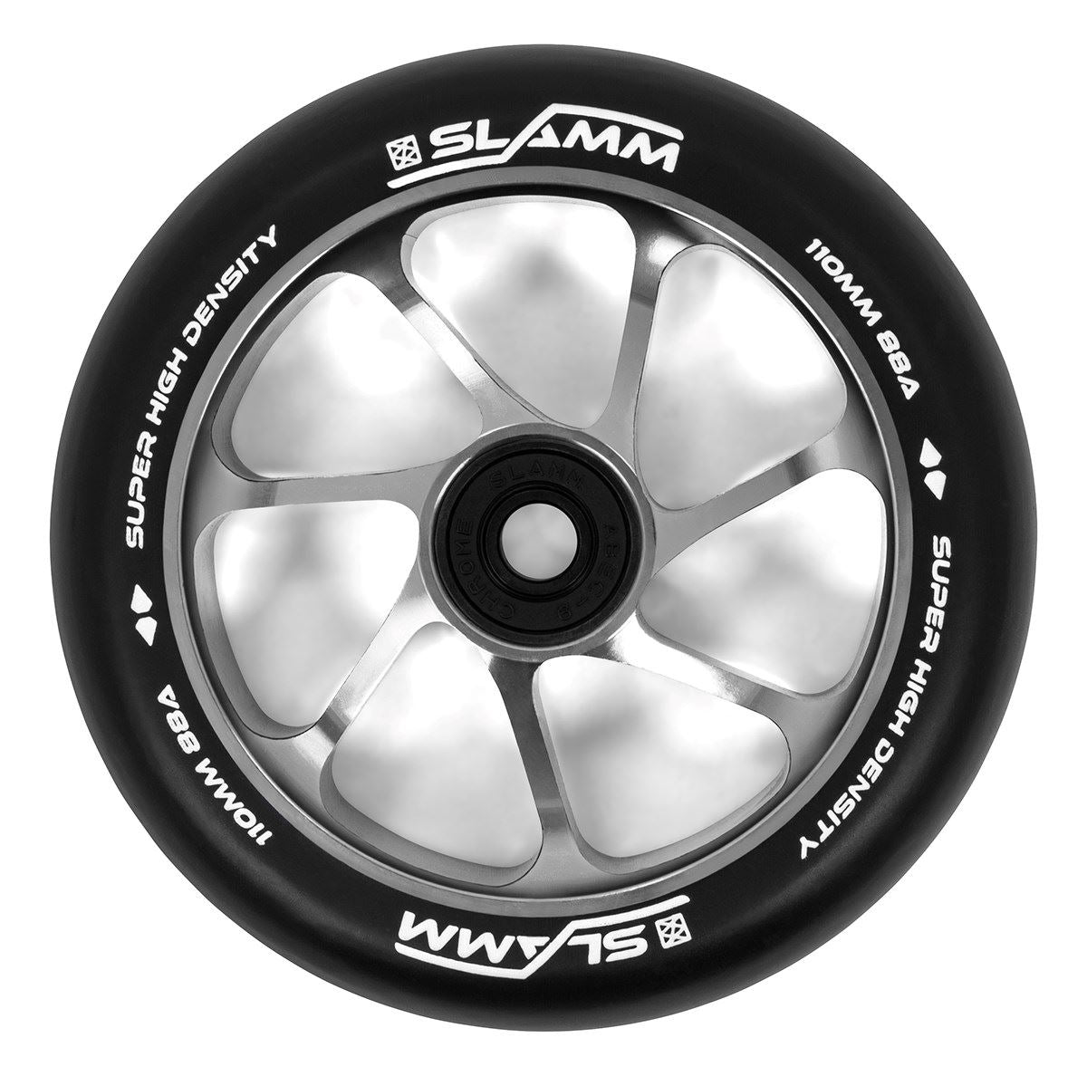 Slamm 110mm Team Wheels - Black / Silver - 110mm – Skatewarehouse.co.uk