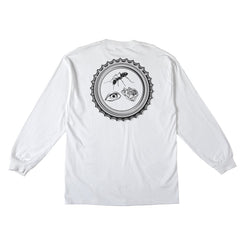 AntiHero L/S T-Shirt Bottle Cap - White / Multi Color Prints