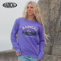 Radical. Snow Place Unisex Sweatshirt - Purple