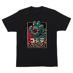 Santa Cruz T-Shirt Godzilla Hand Front - Black