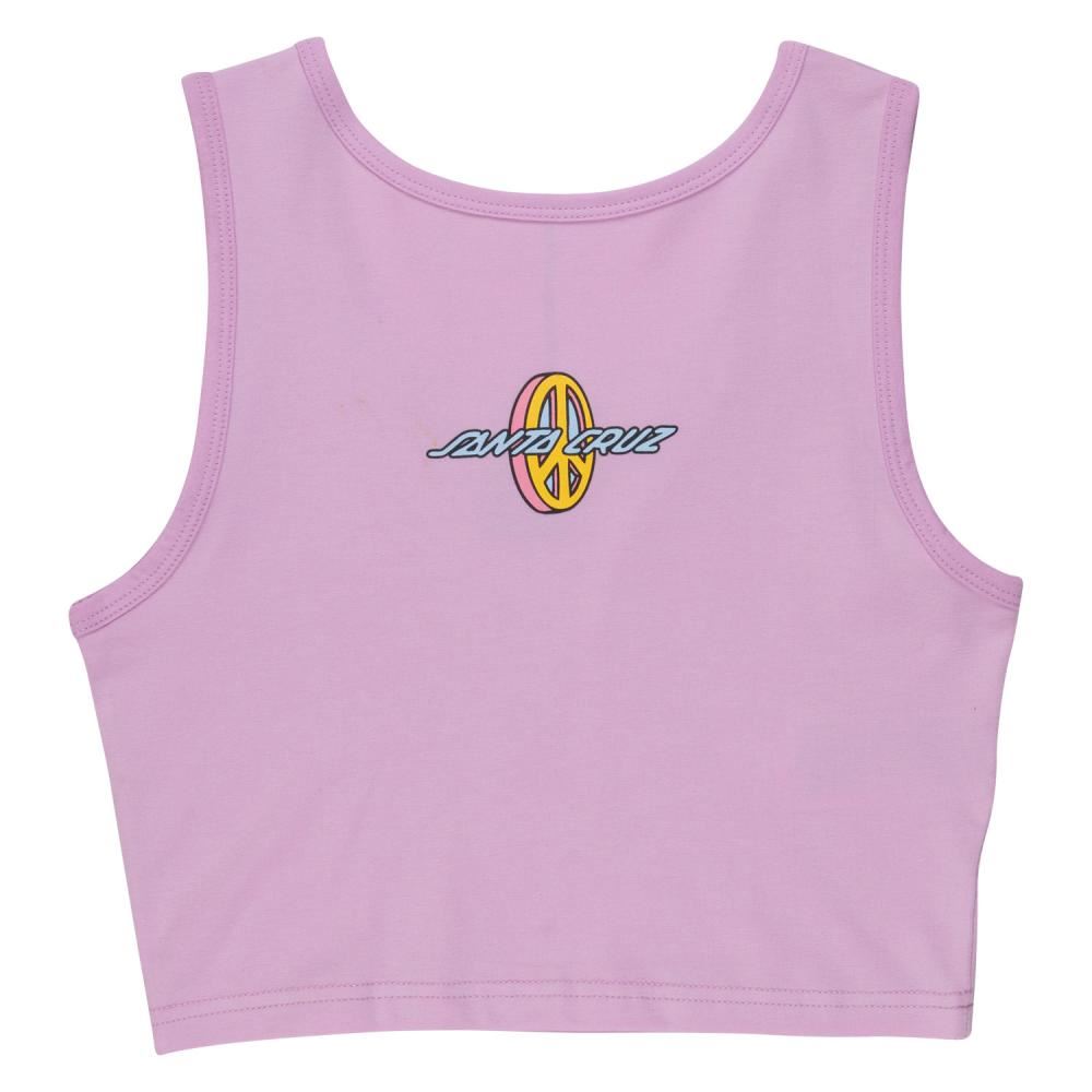 Santa Cruz Womens Vest Peace Strip Vest - Orchid