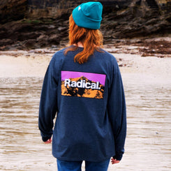 Radical. Mountains Are Calling Unisex Long Sleeve T-shirt - Dark Heather Grey