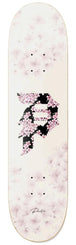 Primitive Sakura Dirty P White Skateboard Deck - 8.38"