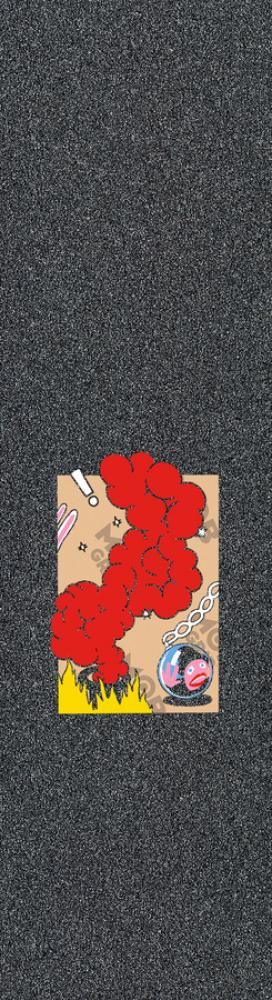 Mob x Krux Red Roses Skateboard Griptape