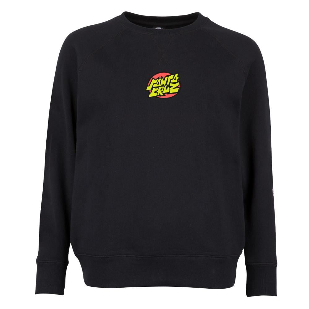 Santa Cruz Womens Crew Delfino Loves Me Not - Black | Skatewarehouse.co.uk