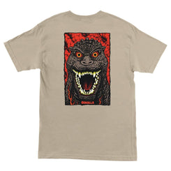 Santa Cruz T-Shirt Godzilla Destroyer Stripes - Sand