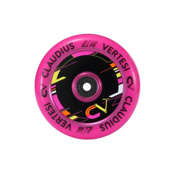 Claudius Vertesi Signature 110mm Scooter Wheels Purple (Pair) + ABEC 9 Bearings - Skatewarehouse.co.uk