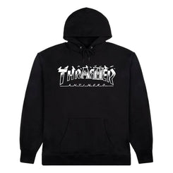 Thrasher X Antihero Hoodie Pigeon Mag - Black