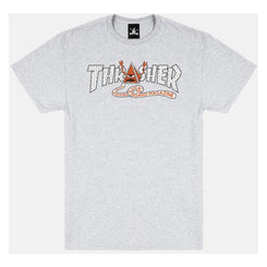 Thrasher x Toy Machine T-Shirt Pyramid - Ash Grey