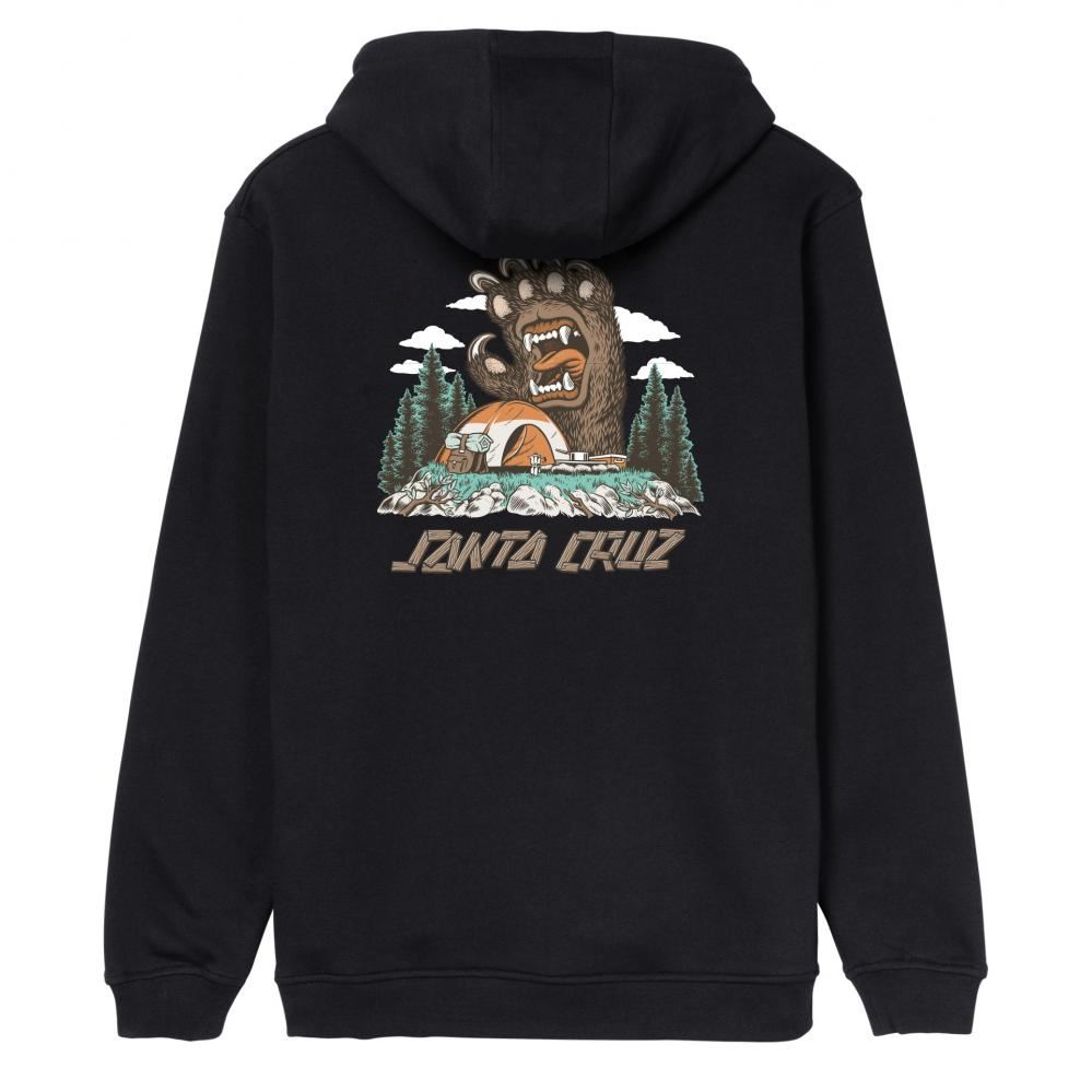 Santa Cruz Hood Screaming Grizzly Hood - Black