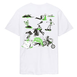 Slime Balls T-Shirt Scene Report - White - Skatewarehouse.co.uk