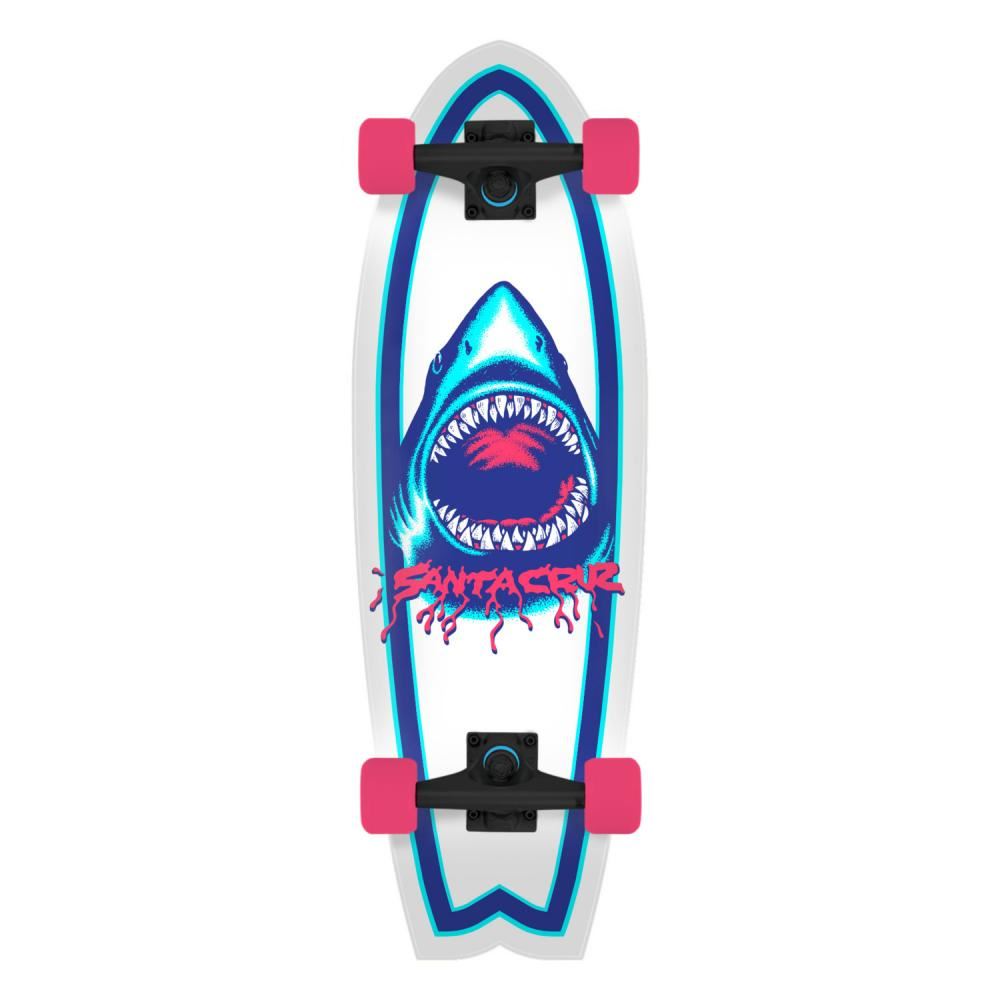 Santa Cruzer Complete Speed Wheels Shark - 8.81" x 27.69" - Skatewarehouse.co.uk