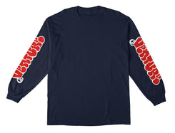 Venture L/S T-Shirt Throw Sleeves - Navy / Red / White