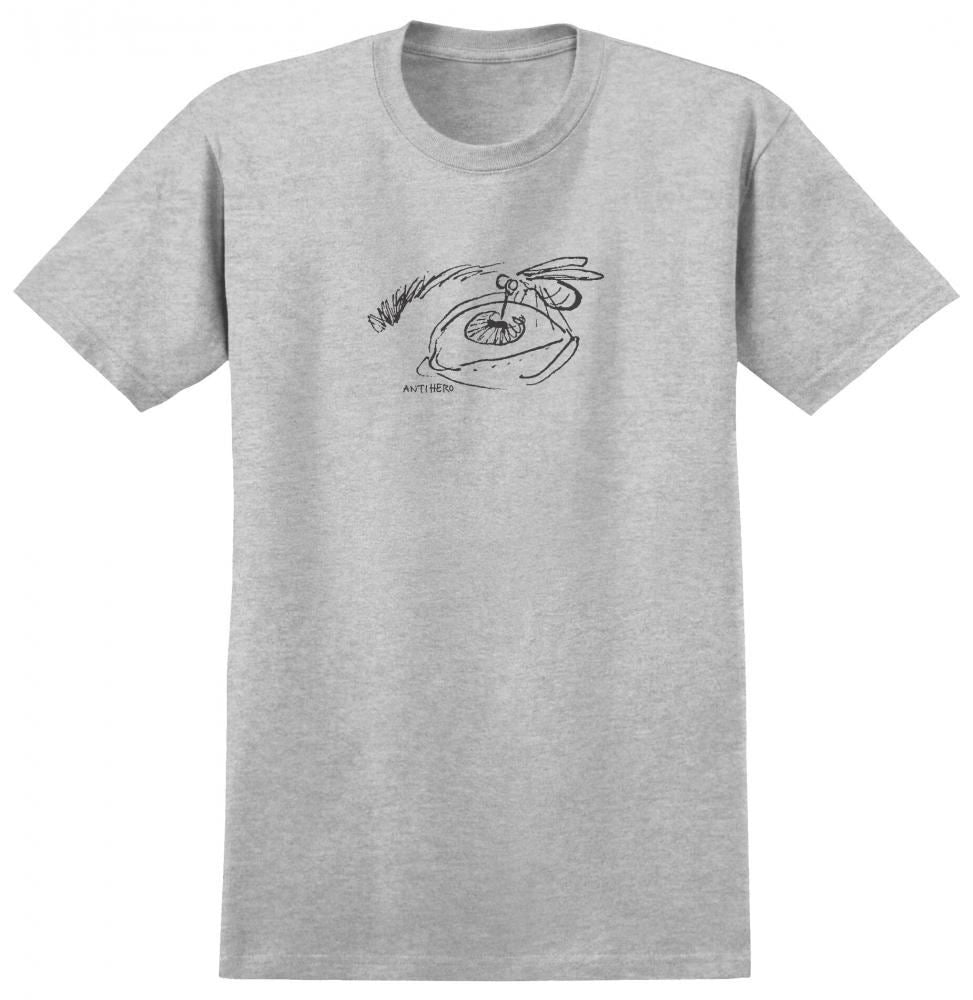 Antihero S/S Mosquito - Heather Grey / Black Print