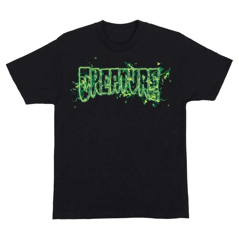 Creature T-Shirt Inferno Logo Outline T-Shirt - Black