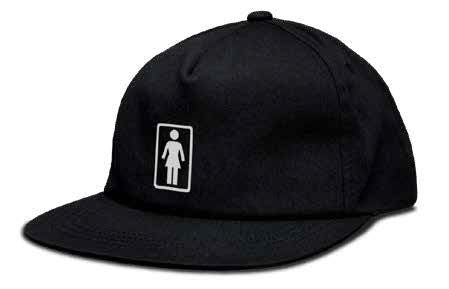 Girl OG 93 Til 5 Panel Hat Black