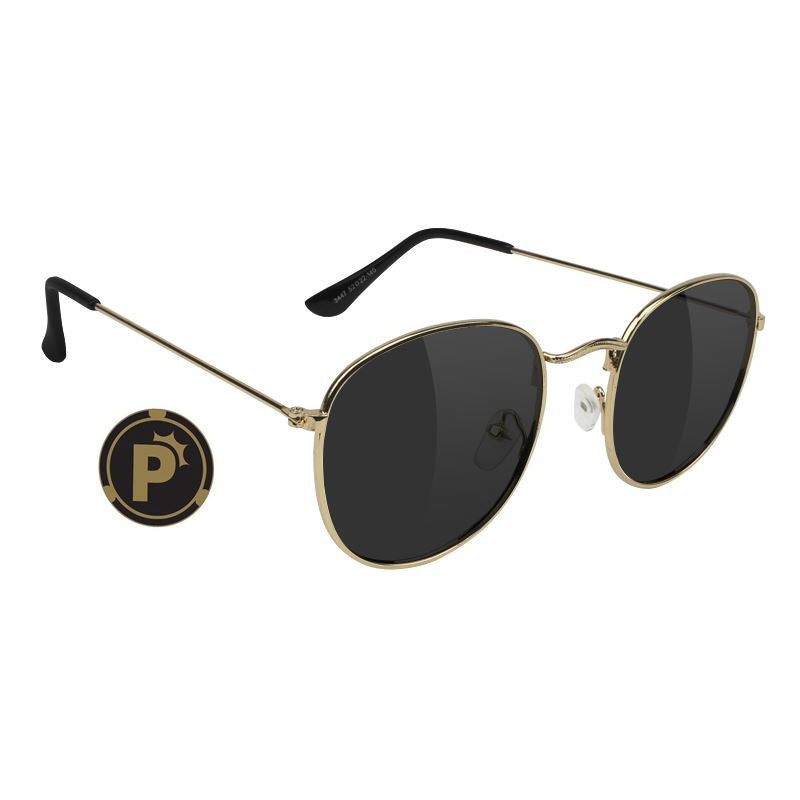Glassy Pierce Polarized High Roller - Rose Gold