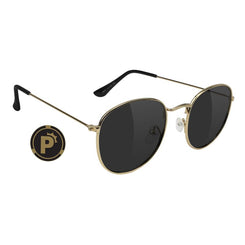 Glassy Pierce Polarized High Roller - Rose Gold