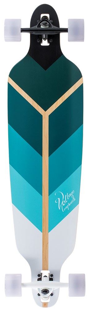 Voltage Directional DT Green Complete Longboard - 39.75"