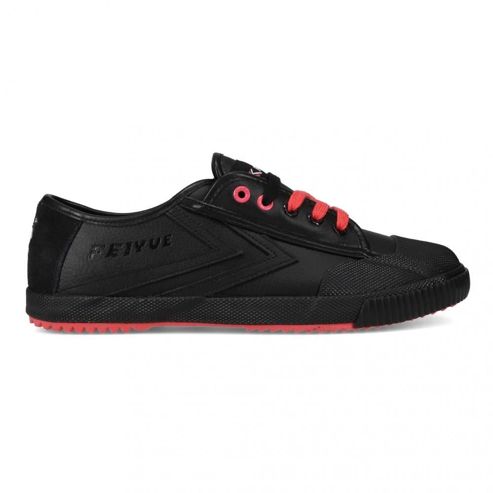 Feiyue Footwear Feiyue X Staple 1920 Martial Arts/Gym/Lifing Shoes - Black / Black Leather - Skatewarehouse.co.uk