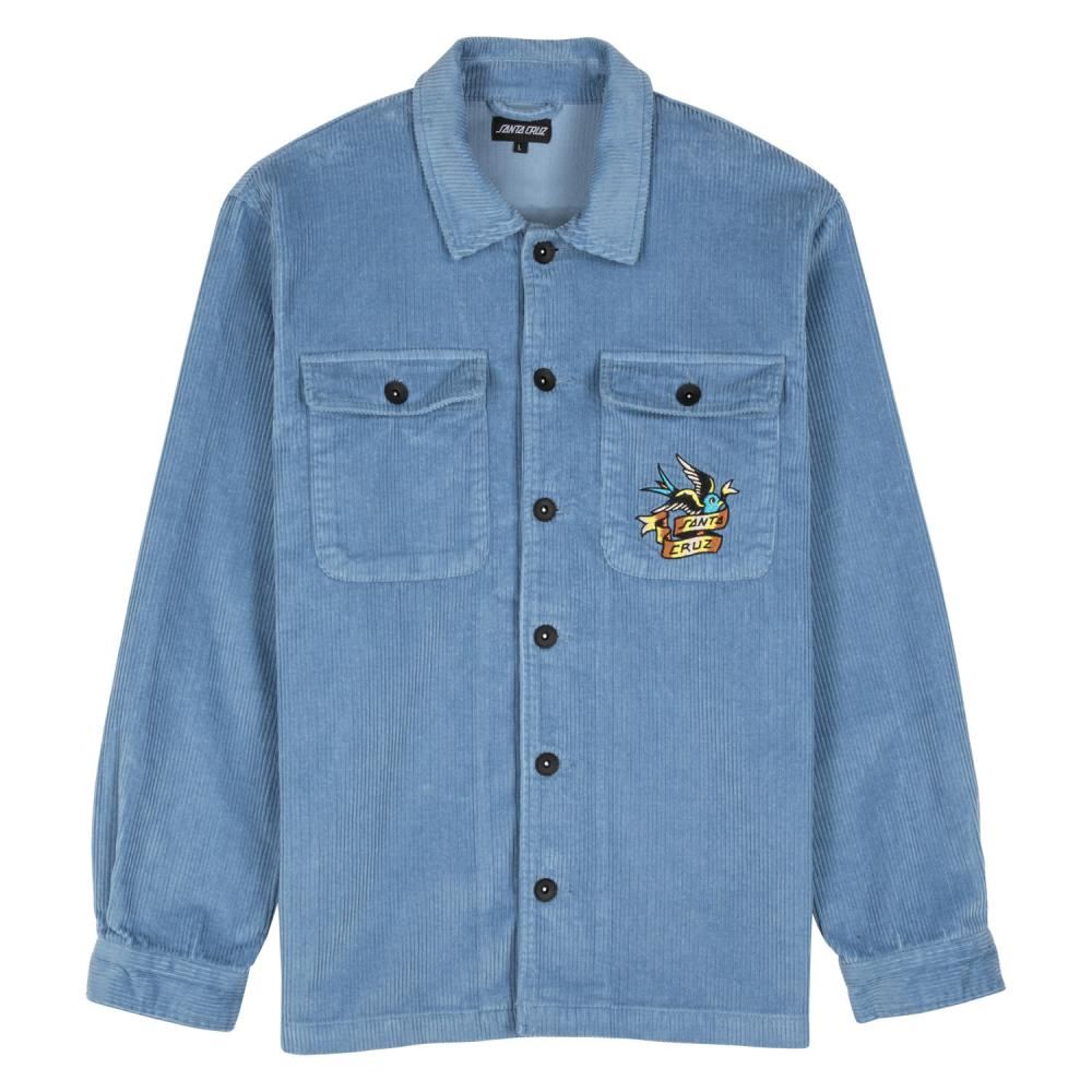 Santa Cruz Shirt Sommer Sparrow - Crystal Blue Cord