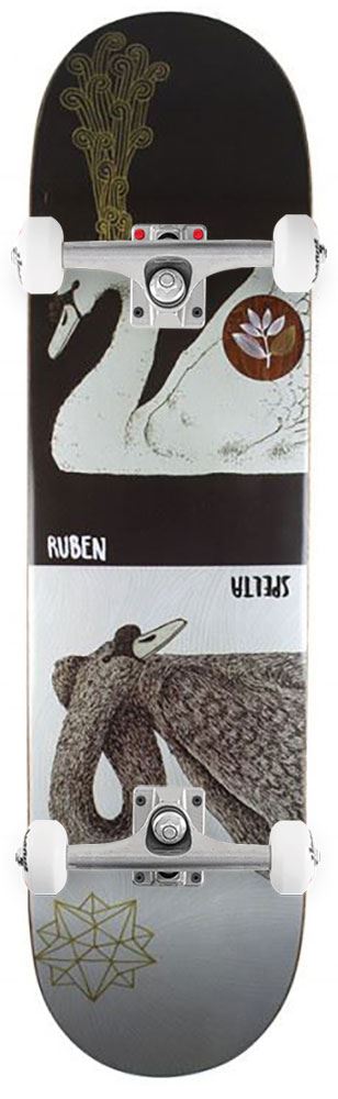 Magenta Ruben Spelta Swans Zoo Serie Board Complete Skateboard - 8.125" - Skatewarehouse.co.uk