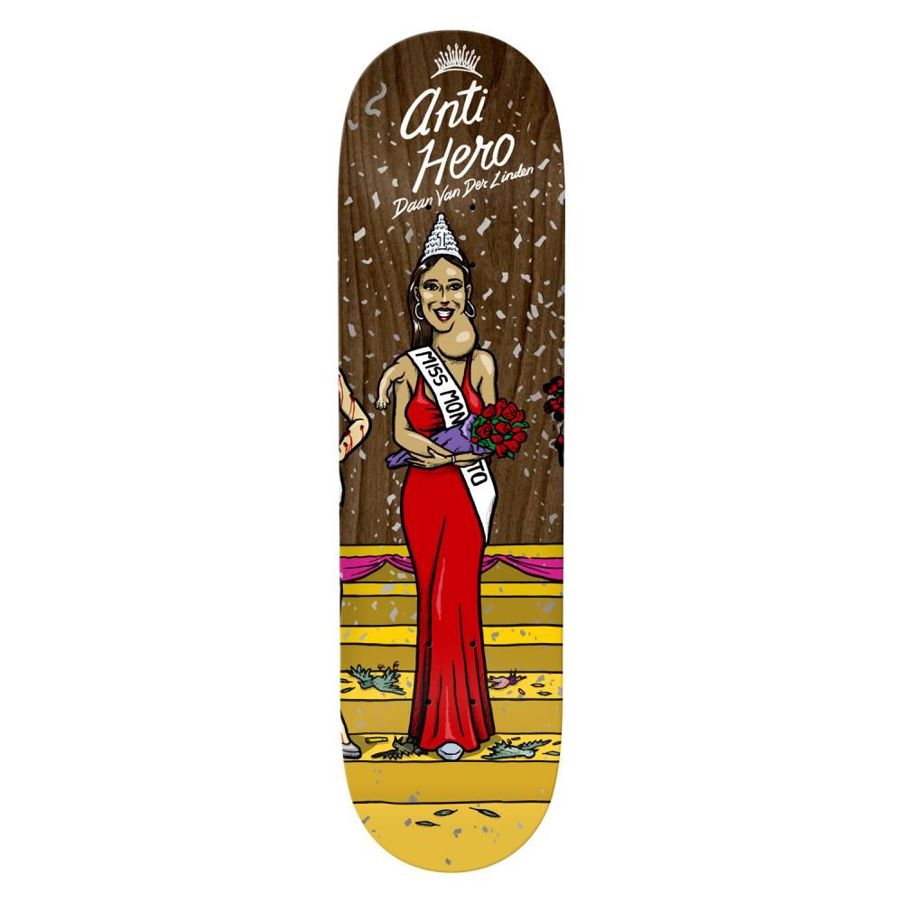 Antihero Miss Corp Greed Daan Skateboard Deck - 8.5" - Skatewarehouse.co.uk