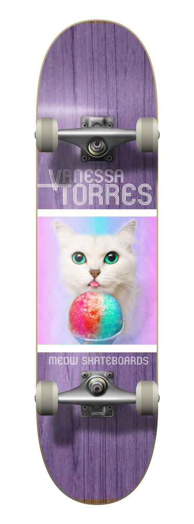 Meow Vanessa Torres Furreal Complete Skateboard Multi 7.75"