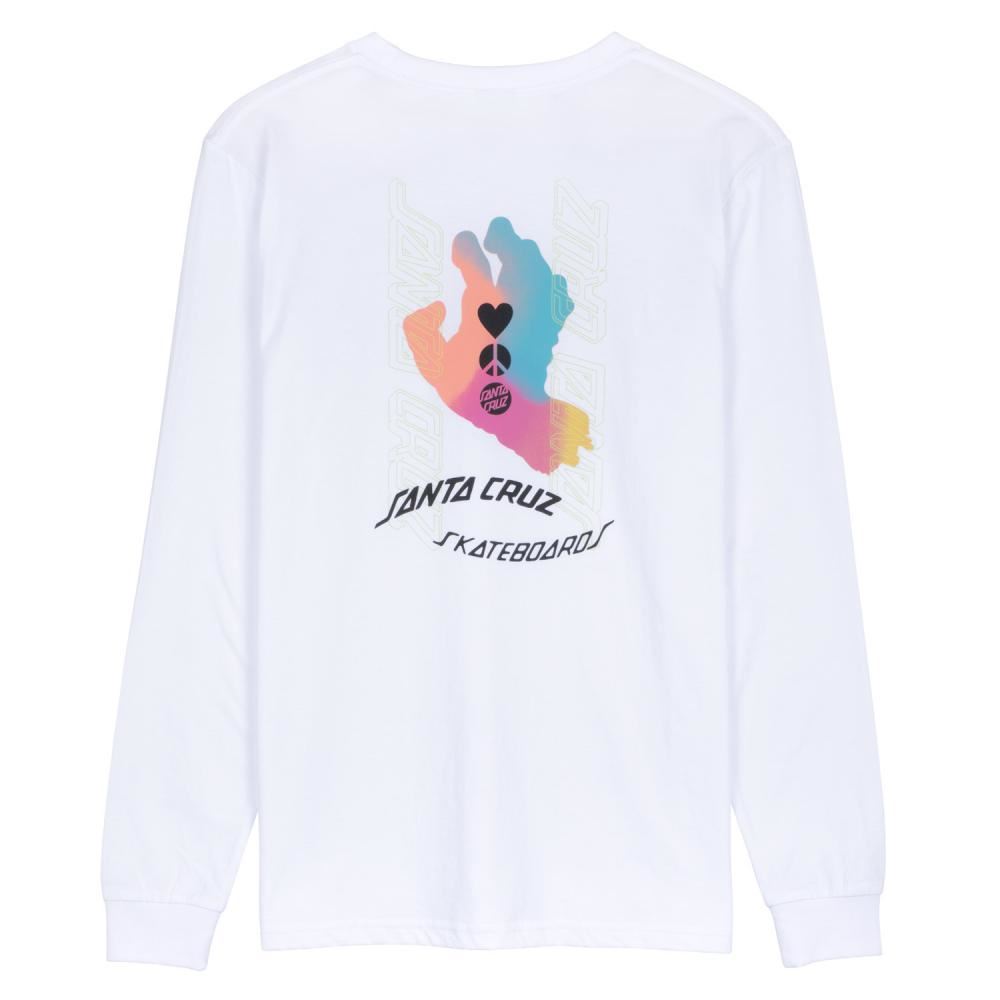 Santa Cruz Womens L/S T-Shirt Digi Hand L/S T-Shirt - White