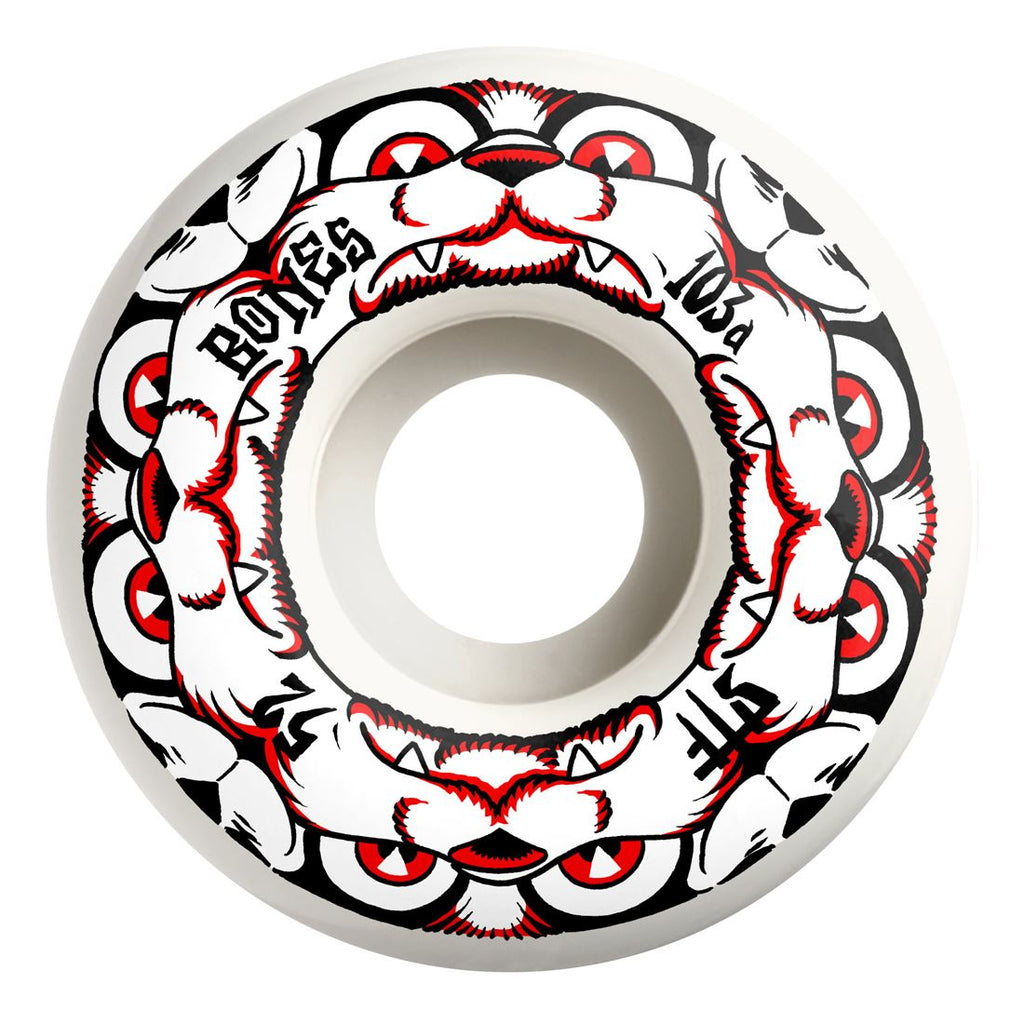 BONES Skateboard Wheels STF '4 DOG NIGHT' V4 (Wide) 103A