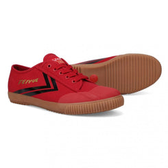 Feiyue Footwear Fe Lo 1920 Gum Grounded Martial Arts/Gym/Lifing Shoes - Haute Red / Black / Gold Metallic