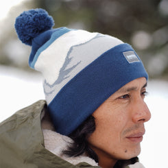 Dewerstone Ridgeline Recycled Beanie - Blue -