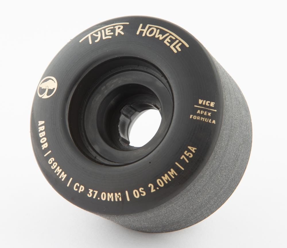 Arbor Signature Skateboard Wheels Vice Tyler Howell 75a - Black - Skatewarehouse.co.uk