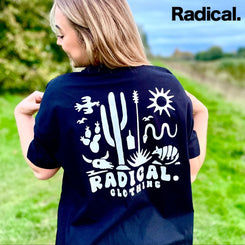 Radical. Desert Oversized Boxy Fit unisex T-shirt - Black