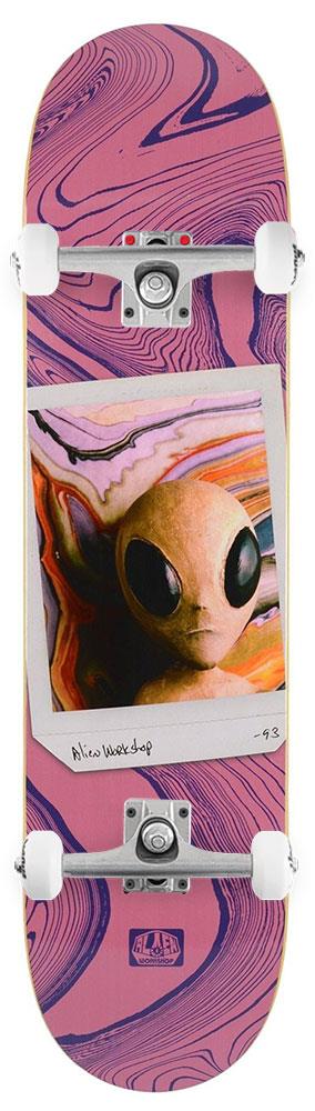 Alien Workshop Polaroid Redux Purple x Venom Custom Complete Skateboard - 7.625"