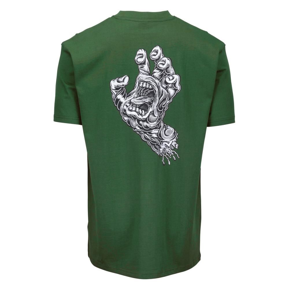 Santa Cruz T-Shirt Alive Hand T-Shirt - Cedar - Skatewarehouse.co.uk