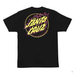 Santa Cruz T-Shirt Absent Flame Dot T-Shirt - Black - Skatewarehouse.co.uk