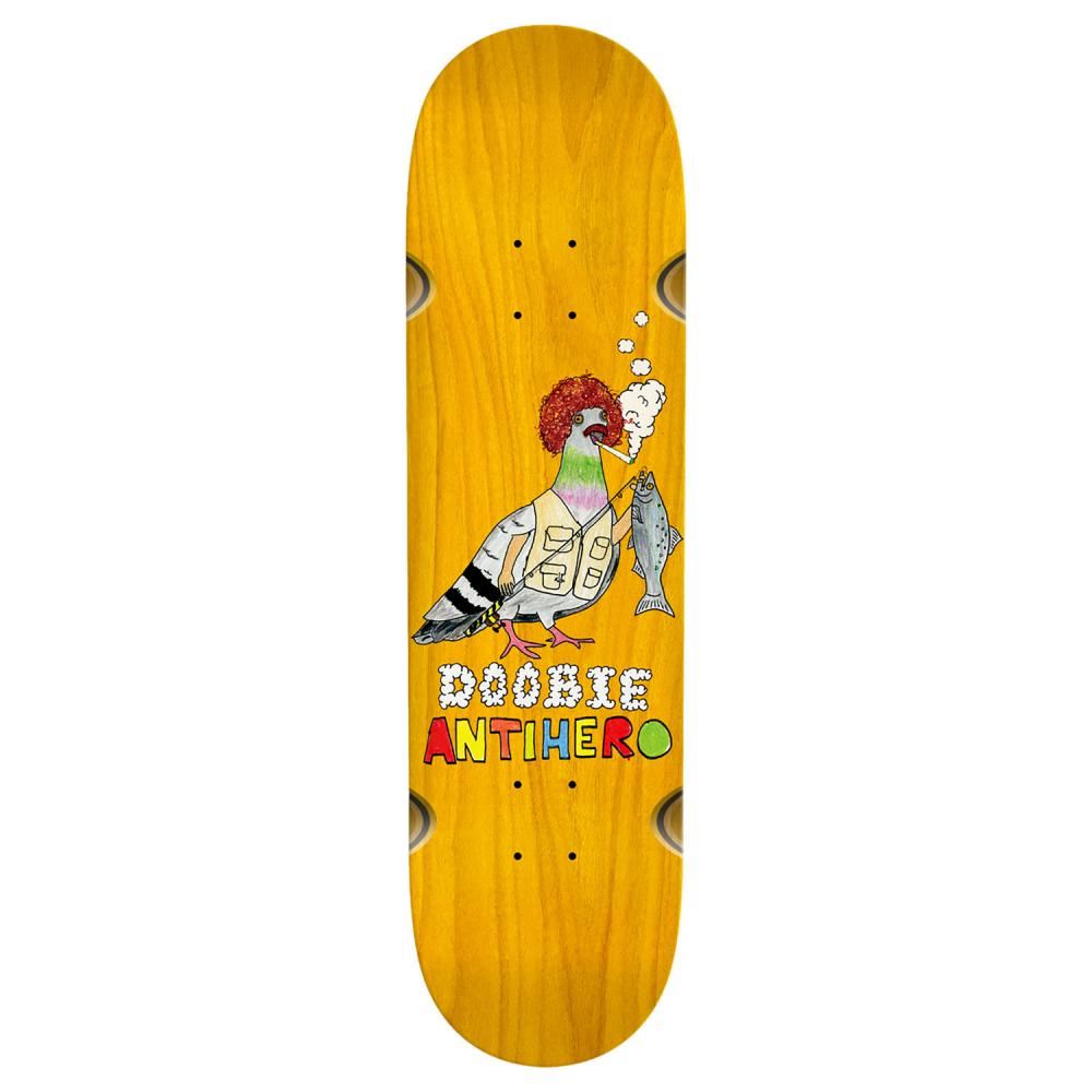 Anti Hero Pro Deck Doobie Pigeon Vision W/W Skateboard Deck - 8.75" - Skatewarehouse.co.uk