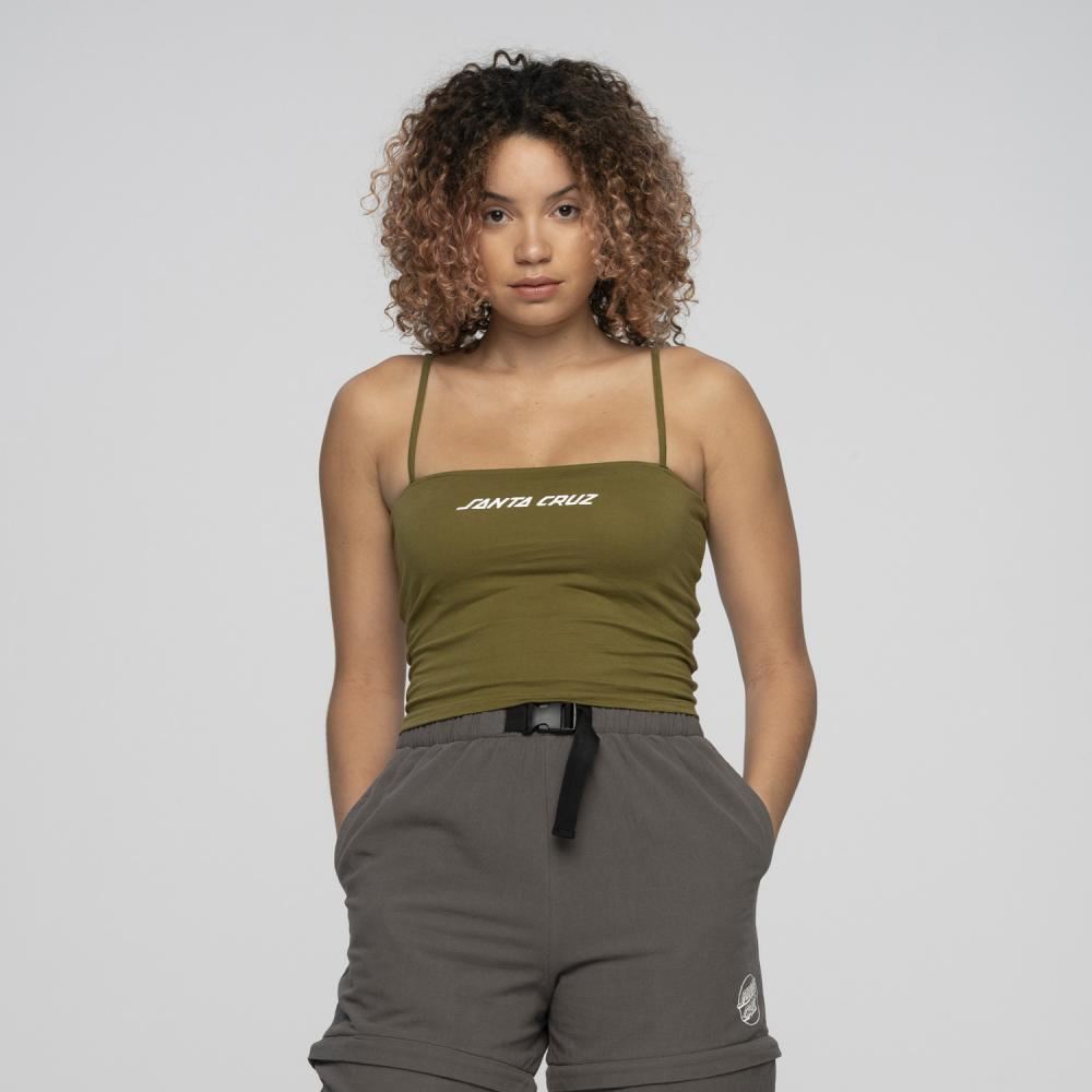 Santa Cruz Womens Vest Strip Vest - Moss