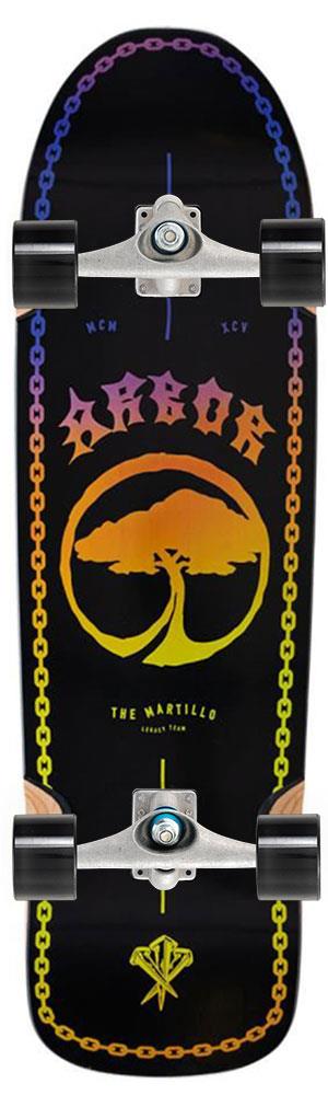 Arbor Team Legacy Martillo Linked x Carver Custom Surf Skate Skateboard CX - 9.0" x 31.75"