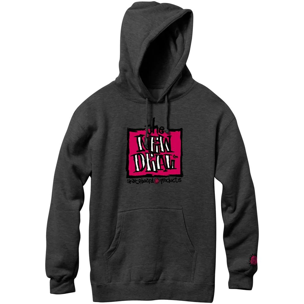 New Deal Original Napkin Logo P/O Hood Athletic Heather
