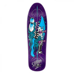 Santa Cruz Meek Pinstripe Slasher Shaped Skateboard Deck - 9.23"