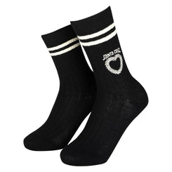 Santa Cruz Womens Socks Oregon Sock (2 Pack) White / Black - 4-7