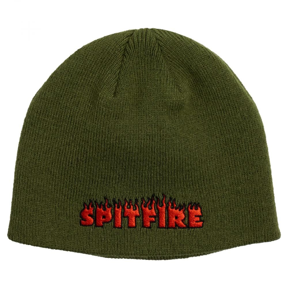 Spitfire Beanie Demonseed Script Olive - O/S