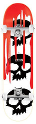 Zero Skateboard Skull Blood White Black Red x Venom Custom Complete Skateboard - 8.125"