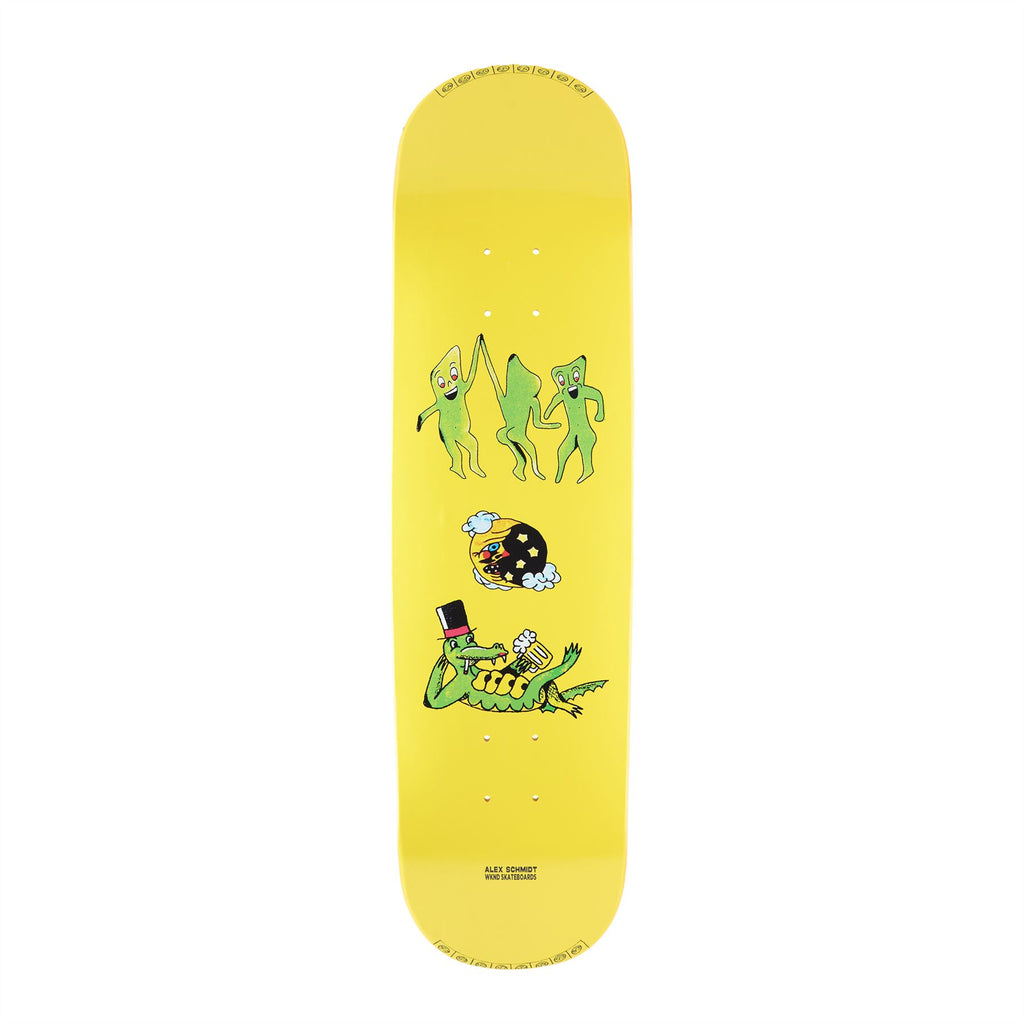 WKND 'Croc O'Clock' Alex Shmidt (SN) Yellow Skateboard Deck - 8.25"