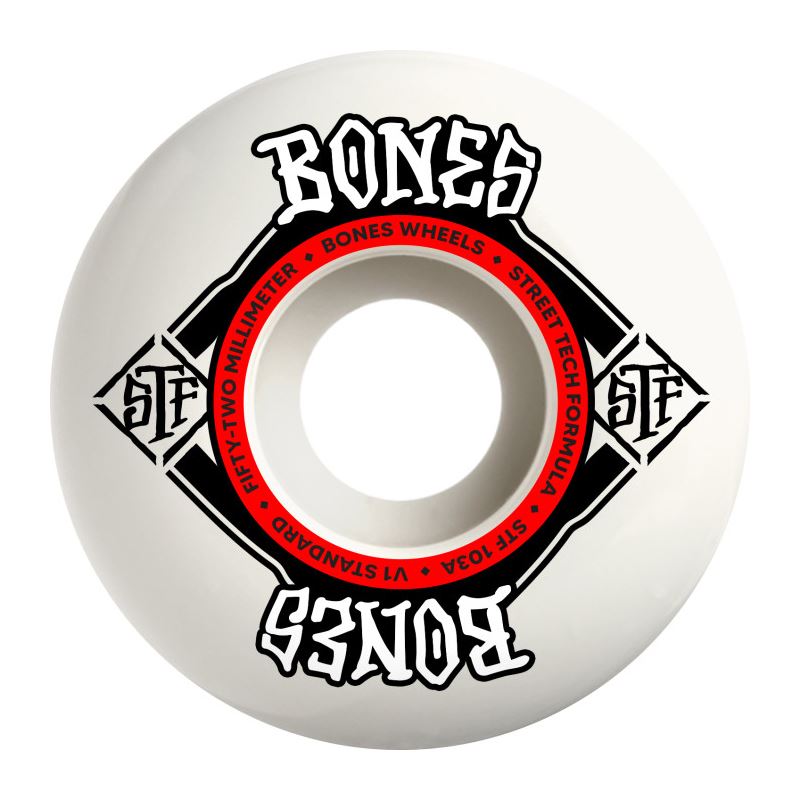 BONES Skateboard Wheels STF V5 Sidecut 103A