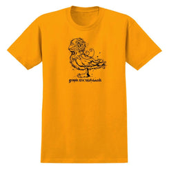 Antihero T-Shirt Basic Grimple Pigeon - Gold / Black Print