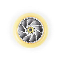 Eagle Supply Scooter Wheel Radix Team Core 115mm - Silver / Yellow - Skatewarehouse.co.uk