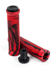 Slamm Scooter Pro Swirl Bar Grips - Red - Skatewarehouse.co.uk